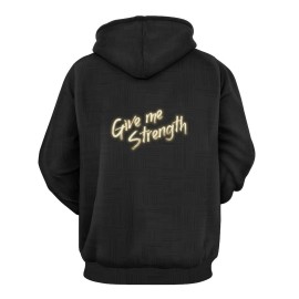 GOD Print Hoodie, Cool Hoodies For Men, Men's Casual Graphic Design Pullover Hooded Sweatshirt With Kangaroo Pocket Streetwear For Winter Fall, As Gifts