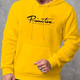 SKATEBOARDING Print Men's Pullover Hoodie - Long Sleeve Hooded Sweatshirt for Autumn/Winter