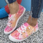 Women's Simple Canvas Shoes, Casual Lace Up Outdoor Shoes, Lightweight & Comfortable Low Top Shoes