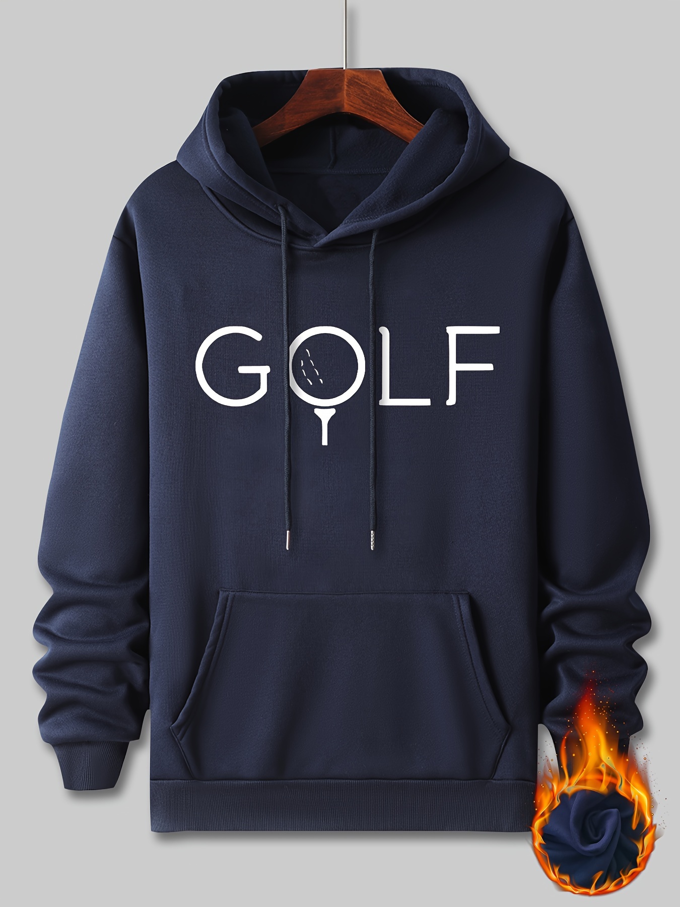 golf print hoodie cool sweatshirt for men mens casual hooded pullover streetwear clothing for spring fall winter as gifts details 16