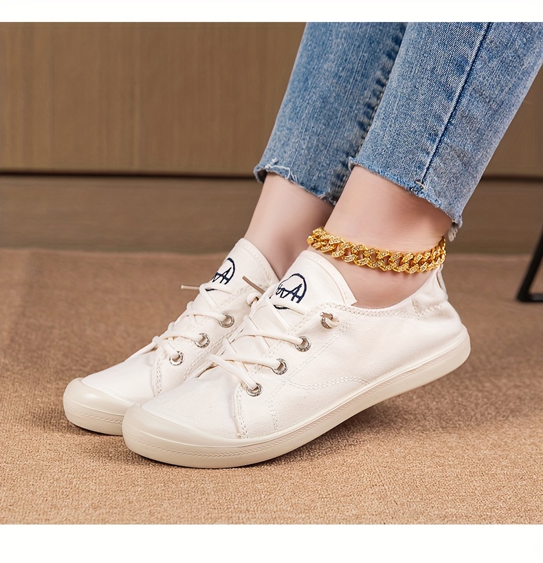 solid color canvas shoes women s slip lightweight walking details 1