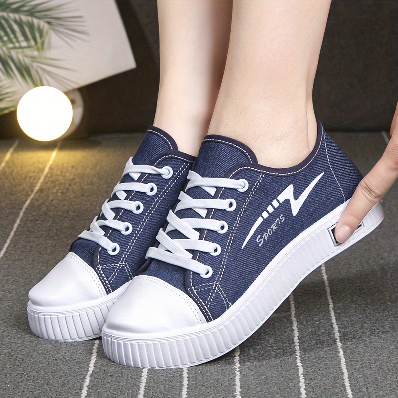 solid color casual shoes women s lace soft sole lightweight details 5