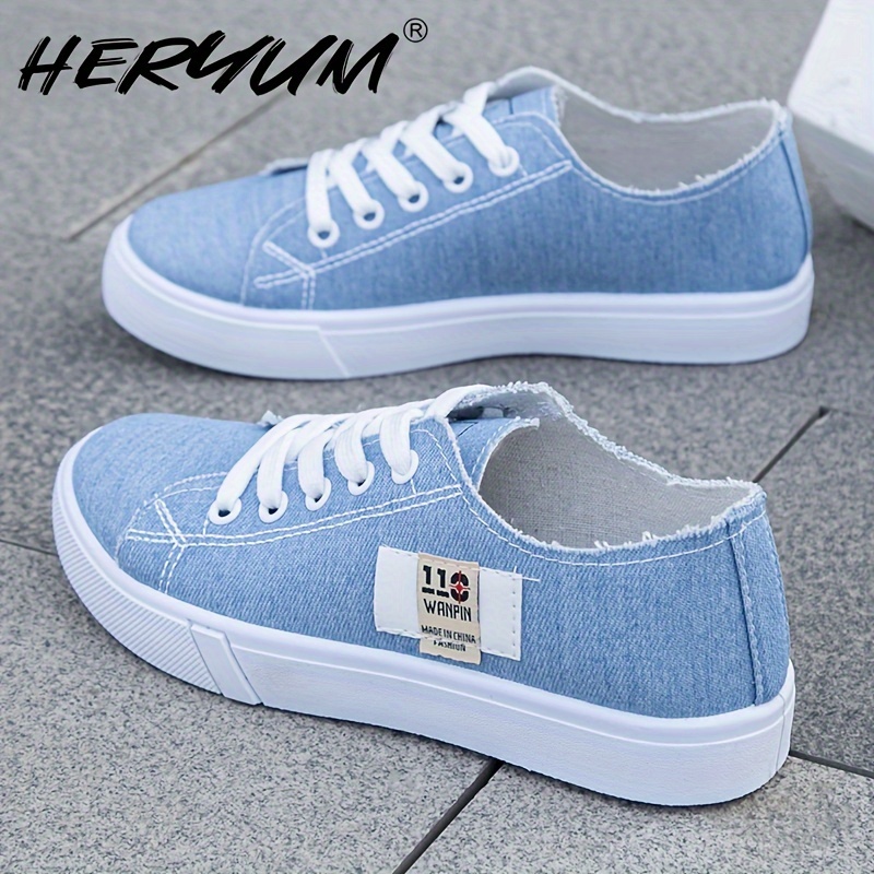 low top canvas sneakers women s casual lace flat walking details 2