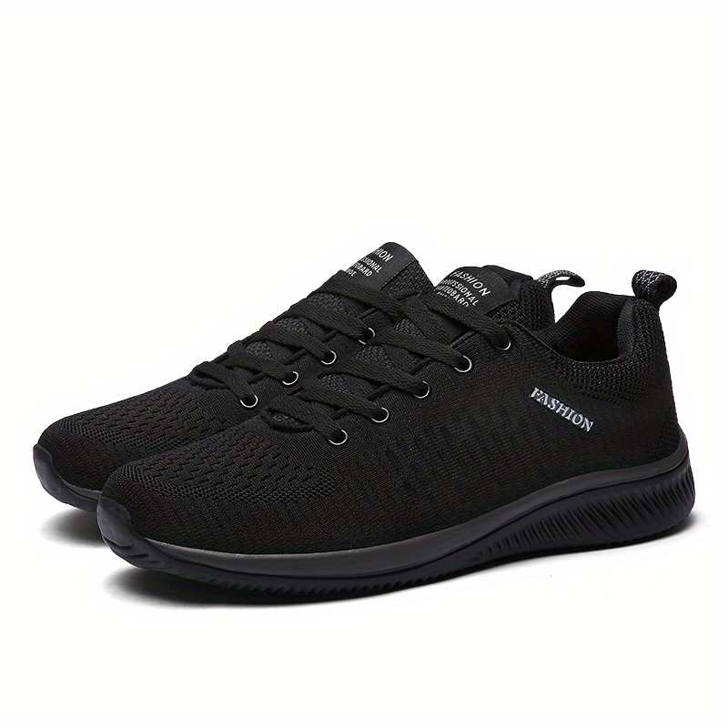 running shoes men s casual solid color breathable lace details 2