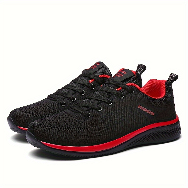 running shoes men s casual solid color breathable lace details 19